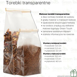 Rooibos greenbosh (Pakowanie ozdobne, Torebka transparentna 100 g)