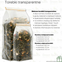 Brzoskwiniowa herbata (Pakowanie ozdobne, Torebka transparentna 50 g)