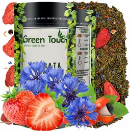 Smakowa liściasta herbata zielona Blue Joy (Torebka 50 g, Pakowanie standardowe)