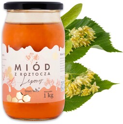 Miód lipowy 1 kg polski prawdziwy rozgrzewający miody z Roztocza