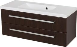 Szafka łazienkowa wenge mat 100cm FOKUS z umywalką