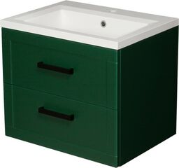 Szafka łazienkowa zielona 61 cm MEIVA z umywalką