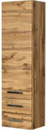 Regał łazienkowy dąb naturalny 40x143,5 cm FOKUS NEW z dwiema szufladami