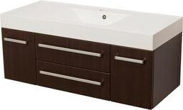 Szafka łazienkowa wenge mat 120cm FOKUS z umywalką