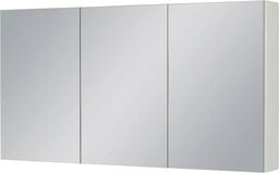 Szafka łazienkowa z lustrem biała 120x65 cm FOKUS NEW