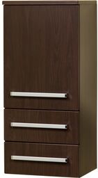 Regał łazienkowy wenge mat 40x89cm FOKUS z dwiema szufladami