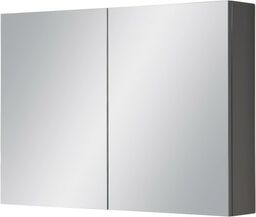 Szafka łazienkowa z lustrem szara 90x65 cm FOKUS NEW