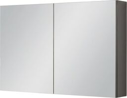Szafka łazienkowa z lustrem szara 100x65 cm FOKUS NEW