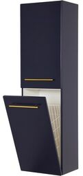 Regał łazienkowy granatowy 40x143,5cm BELLI GOLD z koszem