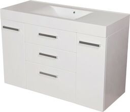 Szafka łazienkowa biała 120 cm z umywalką FOKUS NEW