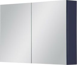 Szafka łazienkowa z lustrem granatowa 100x65cm BELLI GOLD
