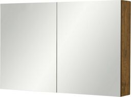 Szafka łazienkowa z lustrem antyczne drewno 100x65cm FOKUS