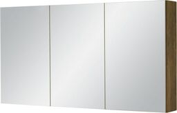 Szafka łazienkowa z lustrem antyczne drewno 120x65cm FOKUS