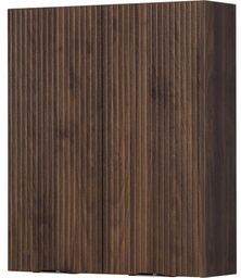 Szafka łazienkowa wisząca orzech 60 x 72 cm Victa Lamello z frezami