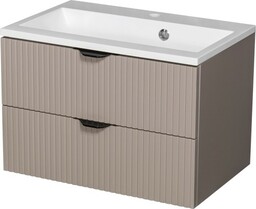 Szafka łazienkowa fume mat 60 cm z umywalką Victa Lamello