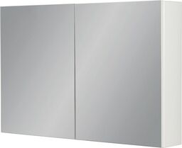 Szafka łazienkowa z lustrem biała matowa 100x65cm BELLI GOLD