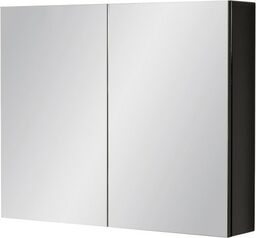 Szafka łazienkowa z lustrem czarna 80x65cm FOKUS