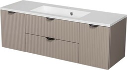 Szafka łazienkowa fume mat 120 cm z umywalką Victa Lamello