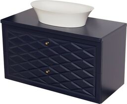 Szafka łazienkowa granatowa 103cm COBRA z umywalką FINI 600C