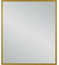 Lustro łazienkowe w złotej ramie aluminiowej 70x80cm