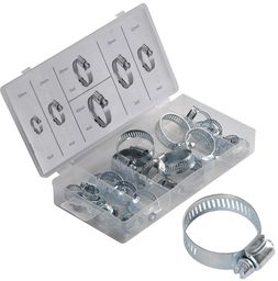 Geko Opaski obejmy ślimakowe 16-40mm zestaw opasek 26el G02812