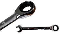 Geko Klucz płasko oczkowy z grzechotką 12mm grzechotka G10312