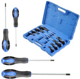 Quatros Wkrętaki torx zestaw wkrętaków torxy 8szt T8-T40 QS14925