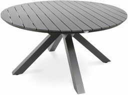 Stół ogrodowy okrągły 150 cm Ravello - Czarny
