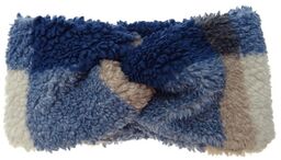 Opaska sherpa turban plusz w kratę POLSKI produkt