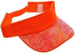 Daszek przeciwsłoneczny czapka kamyki rzep orange neon