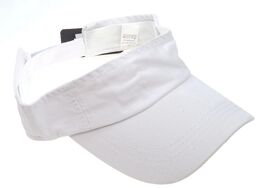 Daszek przeciwsłoneczny czapka uniseks rzep biały