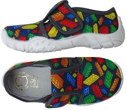 Kapcie dziecięce KLOCKI wkładka skóra RAWEKS B2