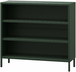 JAN NOWAK Niski regał LUCA, 1000 x 900 x 350 mm, Modern : butelkowa zieleń