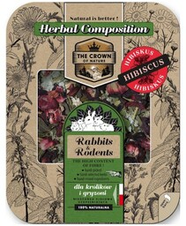 Korona Natury Paśnik ziołowy - mieszanka ziołowa z hibiskusem dla chomika 70g