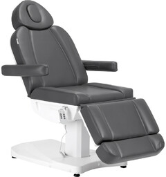 Fotel kosmetyczny elektryczny azzurro 803d 3 siln. szary