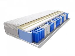 Materac Rima Lux100x140 cm Miękki Średnio Twardy 2x Visco Memory