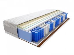 Materac Aisza 90x120 cm Średnio / Twardy Lateks Kokos Visco Memory