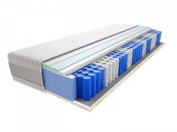 Materac Sari Lux 70x215 cm Średnio twardy Lateksowy