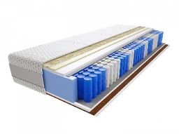 Materac Hinti 145x235 cm Średnio / Twardy Visco Memory Kokos