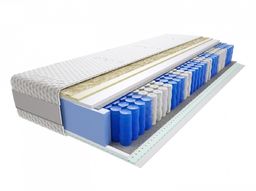 Materac Wati 75x235 cm Średnio twardy Lateks Visco Memory