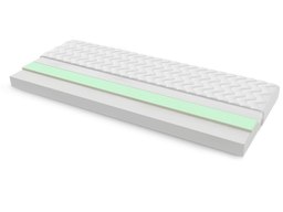 Materac piankowy TUNEZJA MAX PLUS 155x220 cm Dwustronny Miękki / Średnio twardy