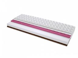 Materac piankowy Padwa Molet 90x190 cm Profilowany Dwustronny Średnio twardy / twardy