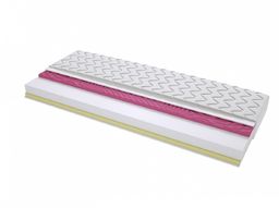 Materac piankowy Salerno Molet 130x235 cm Dwustronny Profilowany Średnio twardy