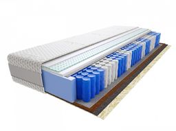 Materac Omar 95x240 cm Średnio / Bardzo twardy Lateks 2x Kokos Końskie Włosie