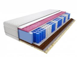 Materac Szejk Molet 130x230 cm Średnio / Bardzo twardy Końskie Włosie 2x Kokos Profilowany