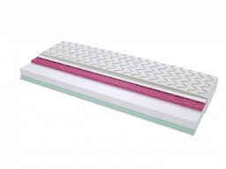 Materac piankowy FOGGIA MOLET 100x125 cm Dwustronny Profilowany Średnio twardy