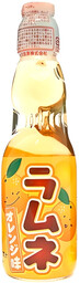 Napój Ramune Orange, japońska oranżada o smaku pomarańczy 200ml - Hata Kosen