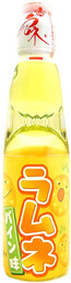 Napój Ramune Pineapple, japońska oranżada o smaku ananasowym 200ml - Hata Kosen