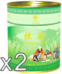 Matcha, sproszkowana zielona herbata w puszce 80g x 2 - Tian Hu Shan