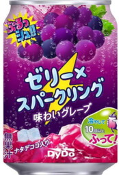 Jelly x Sparkling Grape Soda, napój gazowany z galaretką 280g - DyDo